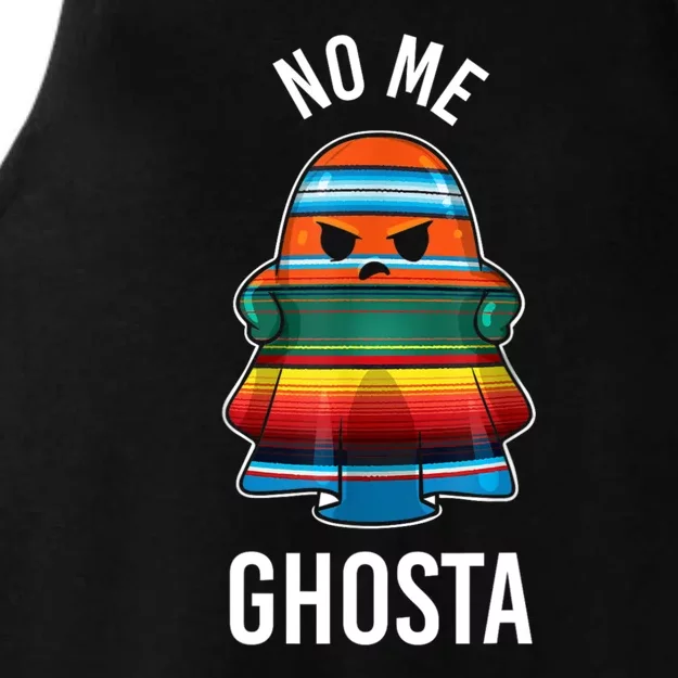 No Me Ghosta Funny Mexican Halloween Ghost Ladies Tri-Blend Wicking Tank