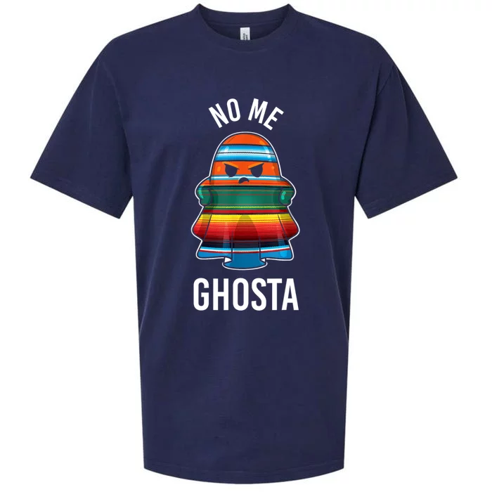 No Me Ghosta Funny Mexican Halloween Ghost Sueded Cloud Jersey T-Shirt