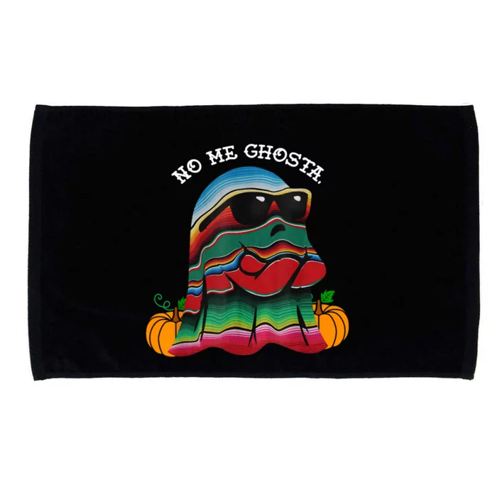 No Me Ghosta Funny Mexican Halloween Ghost Microfiber Hand Towel