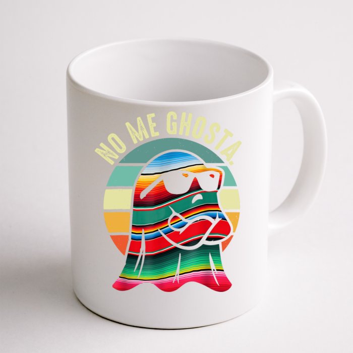 No Me Ghosta Funny Mexican Halloween Cute Ghost Vintage Front & Back Coffee Mug