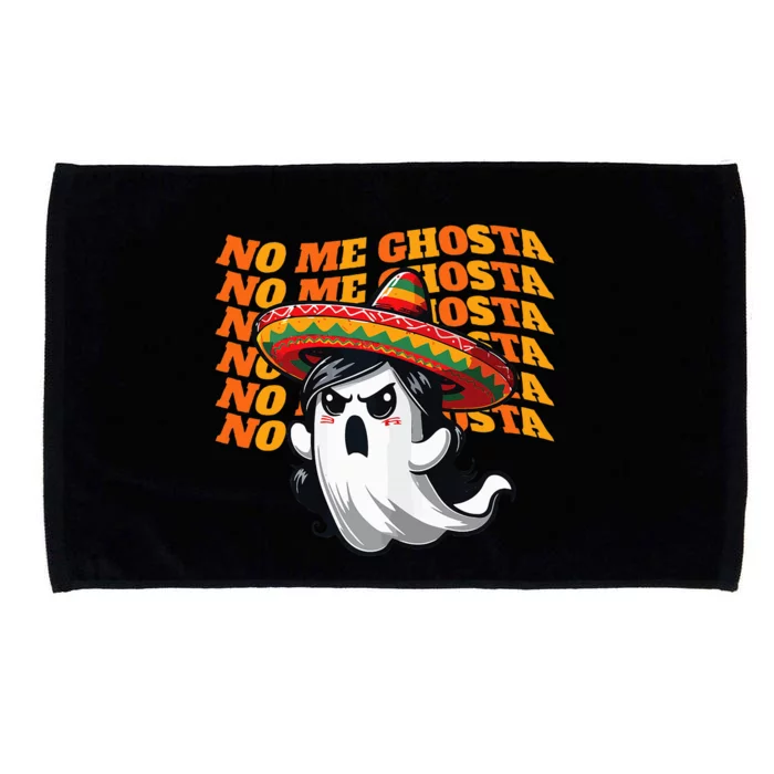 No Me Ghosta Funny Mexican Halloween Ghost Microfiber Hand Towel