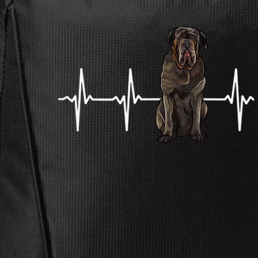 Neapolitan Mastiff Heartbeat Dog Lover City Backpack