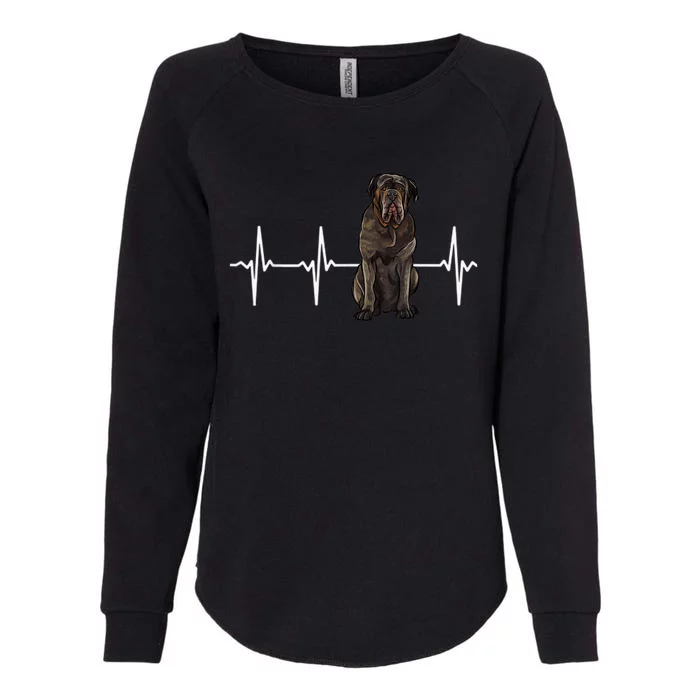 Neapolitan Mastiff Heartbeat Dog Lover Womens California Wash Sweatshirt