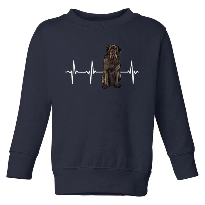 Neapolitan Mastiff Heartbeat Dog Lover Toddler Sweatshirt