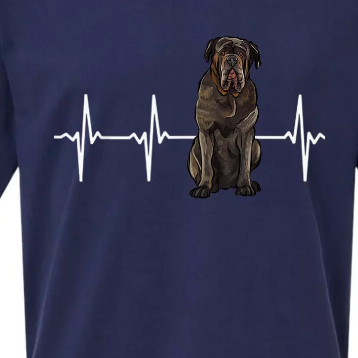 Neapolitan Mastiff Heartbeat Dog Lover Sueded Cloud Jersey T-Shirt