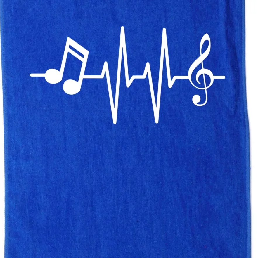 Notes Music Heartbeat Gift Platinum Collection Golf Towel