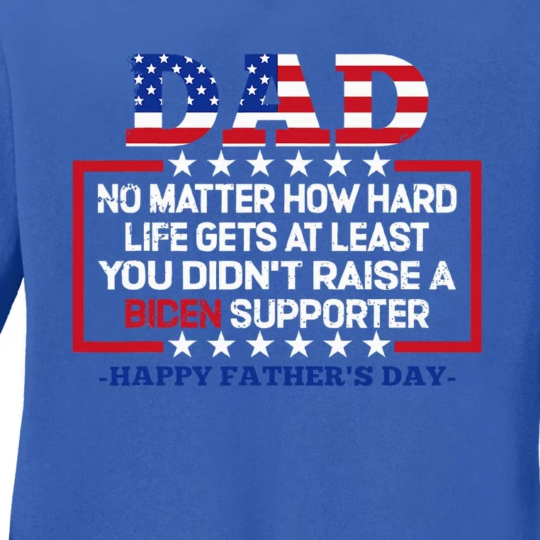 No Matter How Hard Life Gets At Least Ladies Long Sleeve Shirt