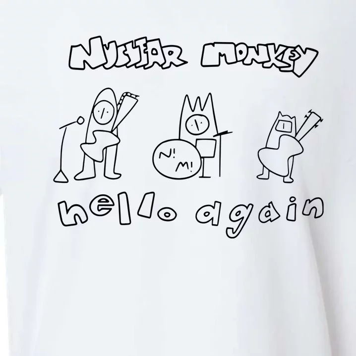 Nuclear Monkey Hello Again Sueded Cloud Jersey T-Shirt