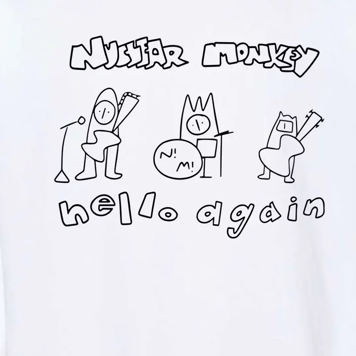 Nuclear Monkey Hello Again Garment-Dyed Sweatshirt