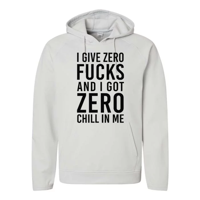 Nicki Minaj I Give Zero Fuck And I Got Zero Chill In Me Performance Fleece Hoodie