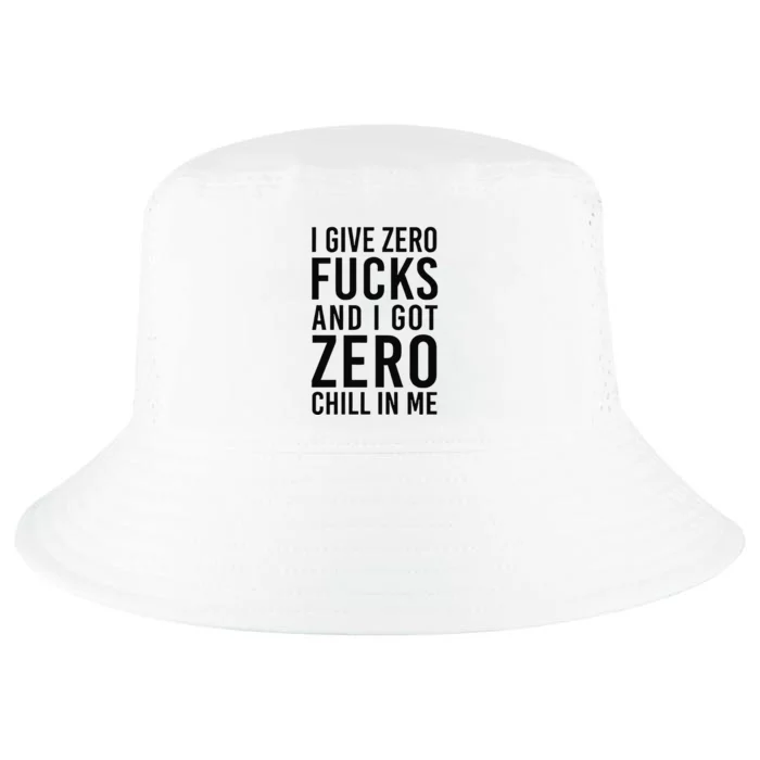 Nicki Minaj I Give Zero Fuck And I Got Zero Chill In Me Cool Comfort Performance Bucket Hat