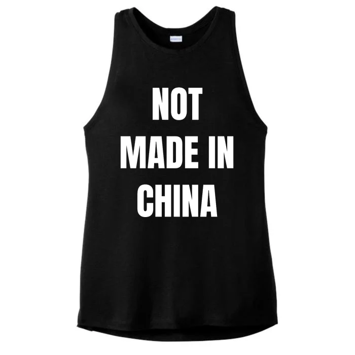 NOT MADE IN CHINA Ladies Tri-Blend Wicking Tank