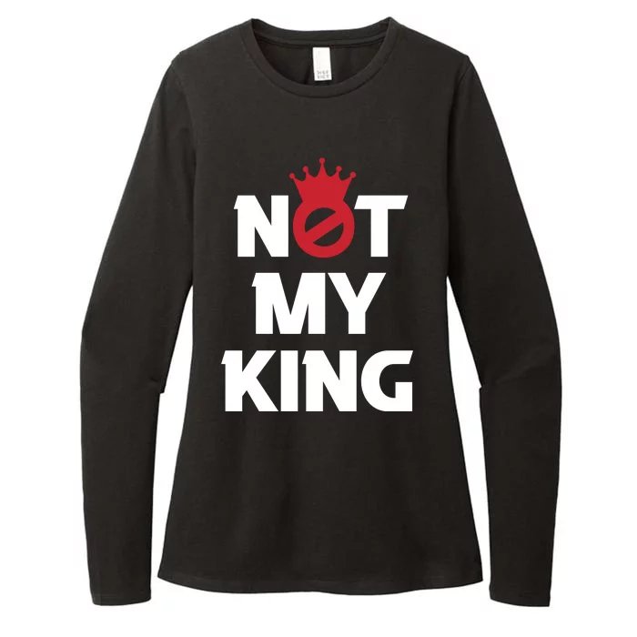 Not My King | King Charles Coronation Womens CVC Long Sleeve Shirt