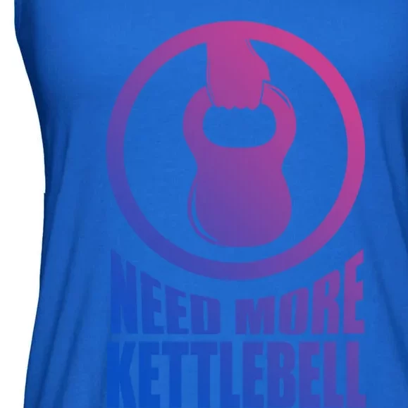 Need More Kettlebell Grab Life By The Bells Gym Workout Cute Gift Ladies Essential Flowy Tank