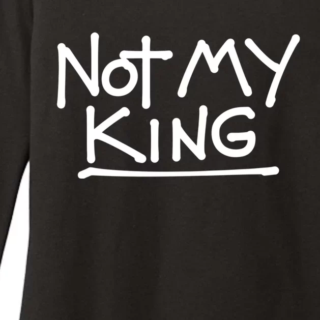 Not My King Abolish The Monarchy Uk Anti Royalism Womens CVC Long Sleeve Shirt