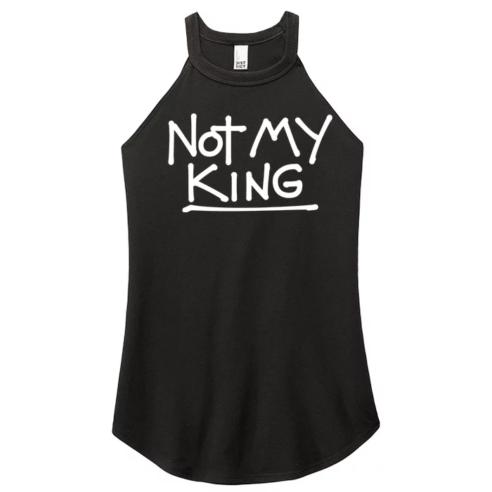 Not My King Abolish The Monarchy Uk Anti Royalism Women’s Perfect Tri Rocker Tank