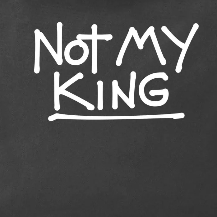 Not My King Abolish The Monarchy Uk Anti Royalism Zip Tote Bag