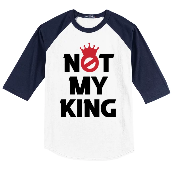 Not My King (Charles III) Baseball Sleeve Shirt