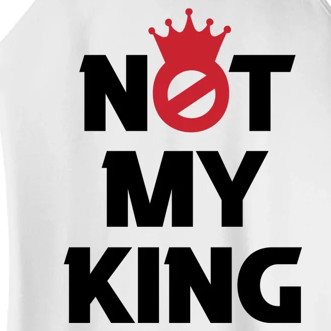 Not My King (Charles III) Women’s Perfect Tri Rocker Tank