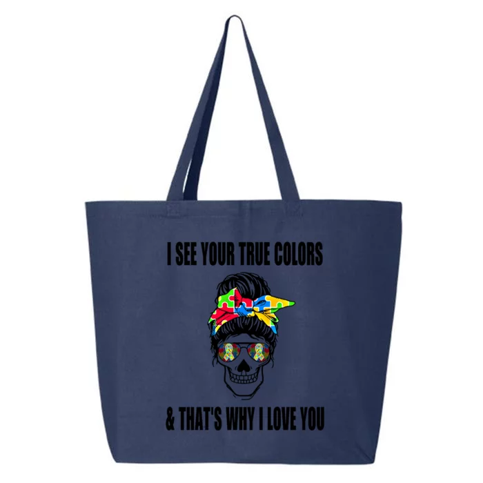 Nn Mother Life Autism Awareness Month Gift For Autism Mom Gift 25L Jumbo Tote