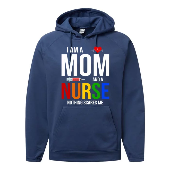 Nurse Mom Life Nurses Day Week Nursing Mother's Day Gift Performance Fleece Hoodie