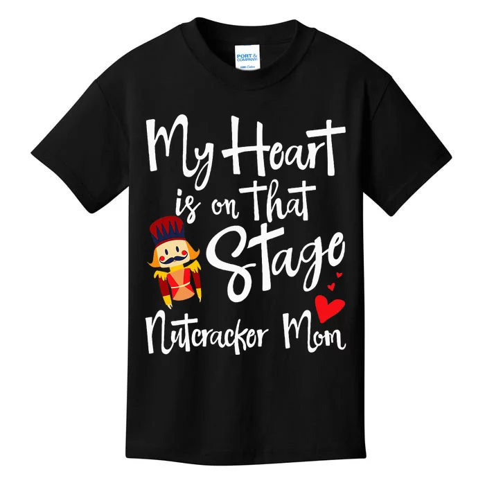 Nutcracker Mom Love Ballet Dance Mom Gift Kids T-Shirt