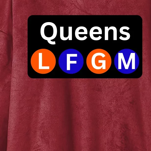 Ny Mets Lfgm Queens Hooded Wearable Blanket