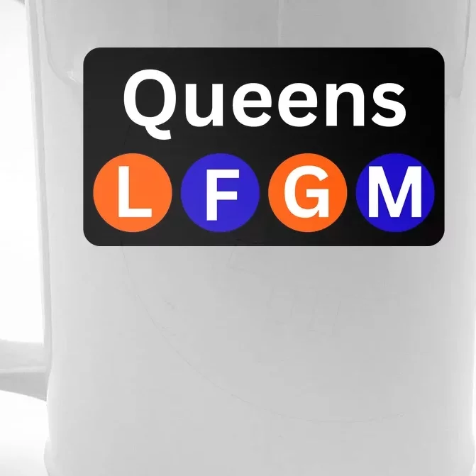 Ny Mets Lfgm Queens Front & Back Beer Stein