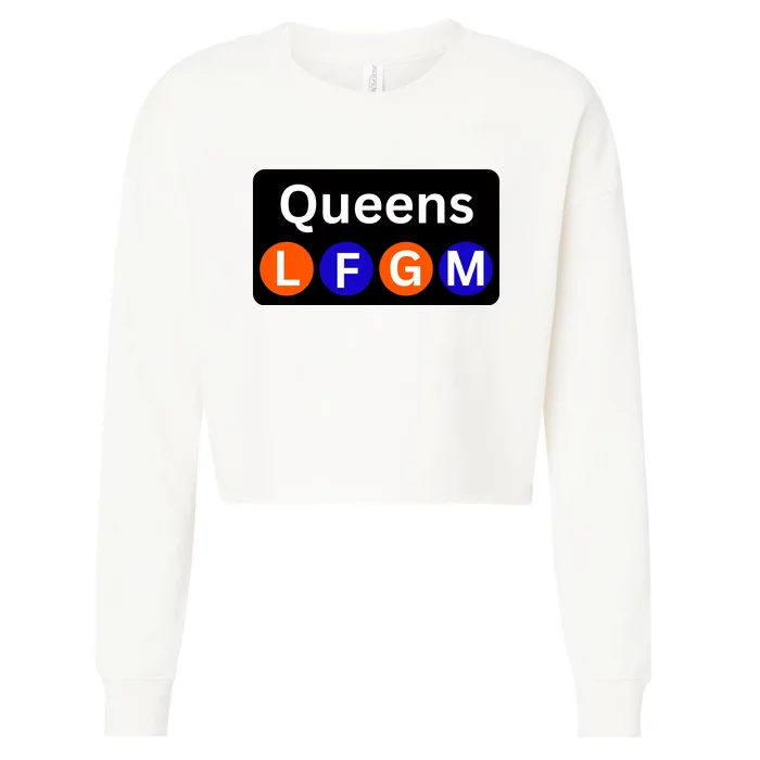 Ny Mets Lfgm Queens Cropped Pullover Crew