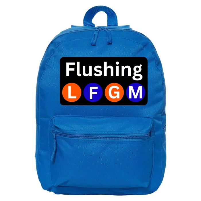 Ny Mets Lfgm Flushing 16 in Basic Backpack