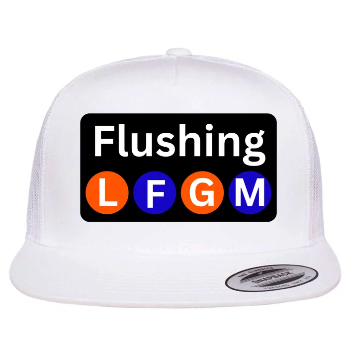 Ny Mets Lfgm Flushing Flat Bill Trucker Hat