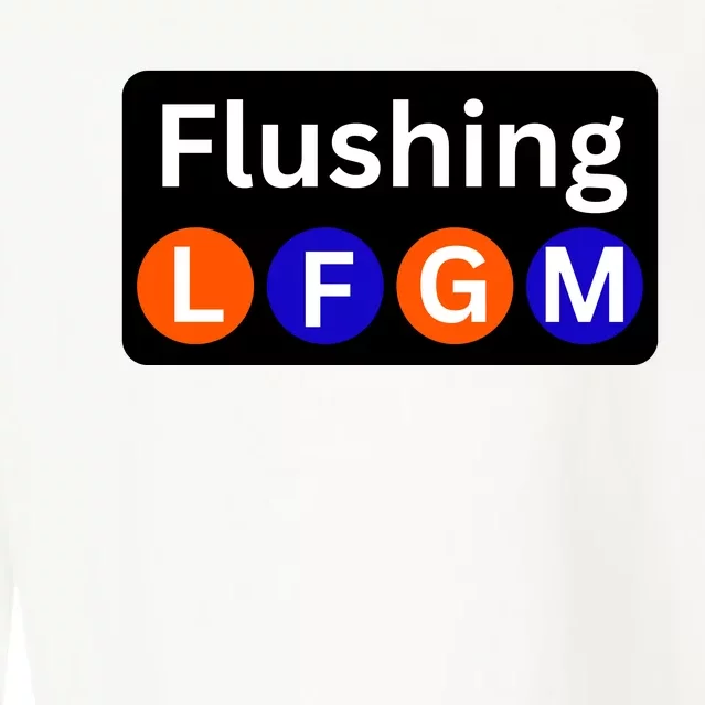 Ny Mets Lfgm Flushing Cropped Pullover Crew