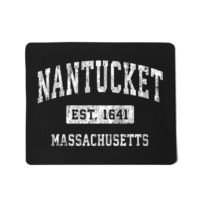 Nantucket Massachusetts Ma Vintage Established Sports Design Mousepad