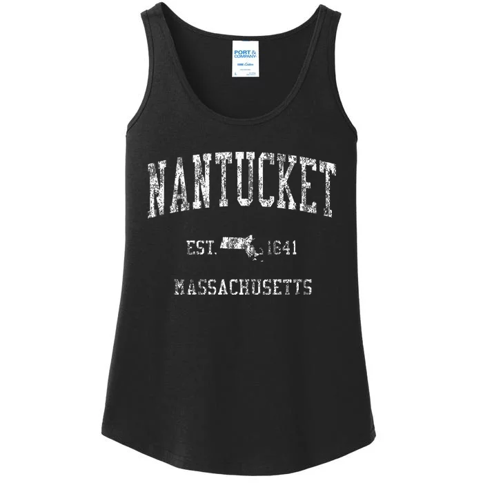 Nantucket Masachusetts Ma Vintage Sports Ladies Essential Tank