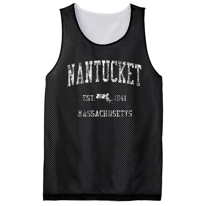 Nantucket Masachusetts Ma Vintage Sports Mesh Reversible Basketball Jersey Tank