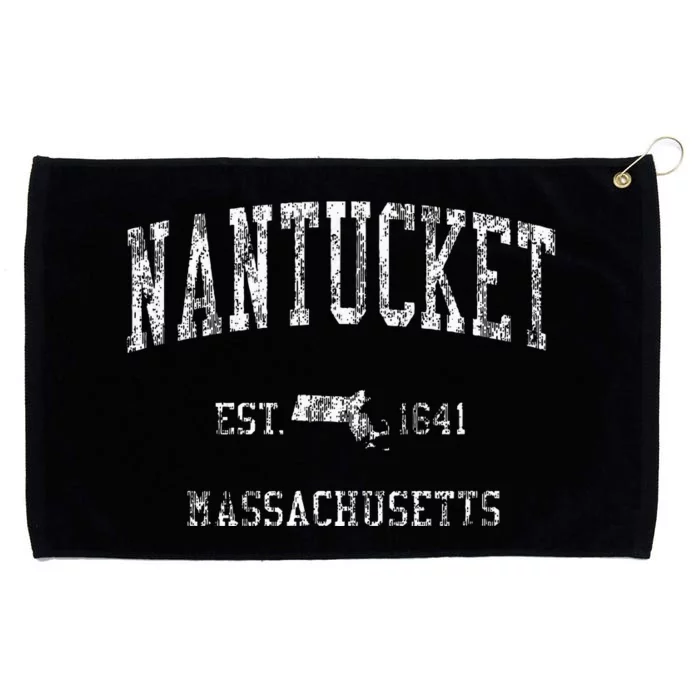 Nantucket Masachusetts Ma Vintage Sports Grommeted Golf Towel