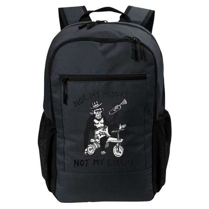 Not My Monkey Not My Circus Funny Cycling Monkey Trumpet Daily Commute Backpack