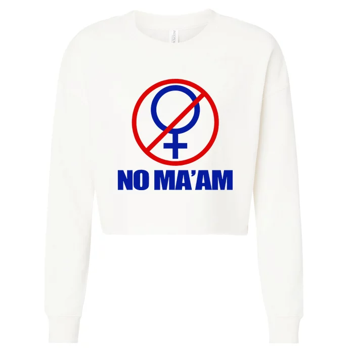 No Maam Married With Children No Maam Cropped Pullover Crew