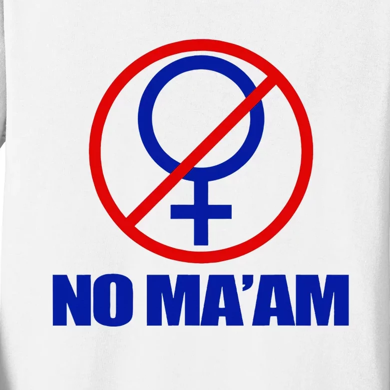 No Maam Married With Children No Maam Kids Long Sleeve Shirt