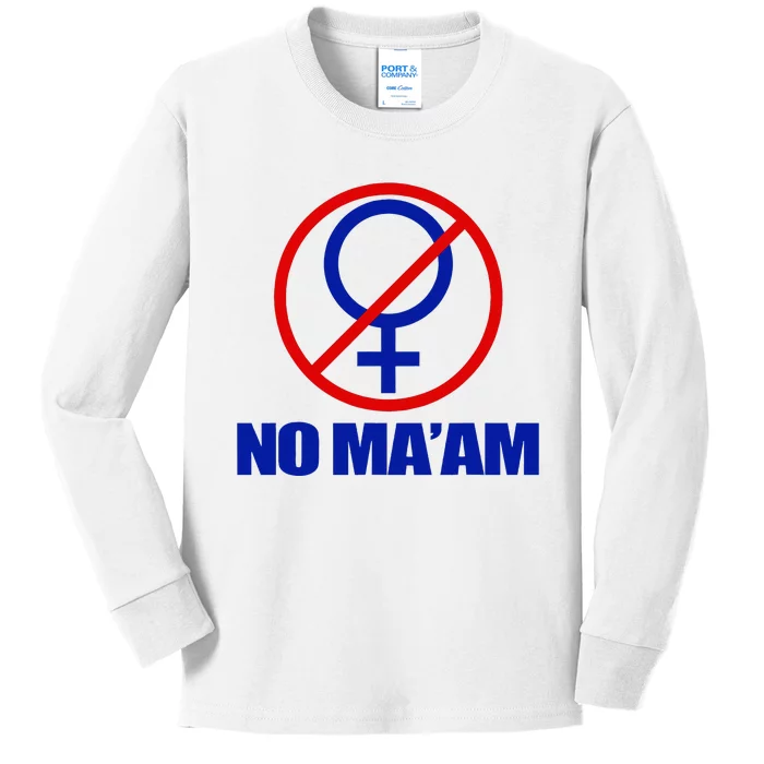 No Maam Married With Children No Maam Kids Long Sleeve Shirt