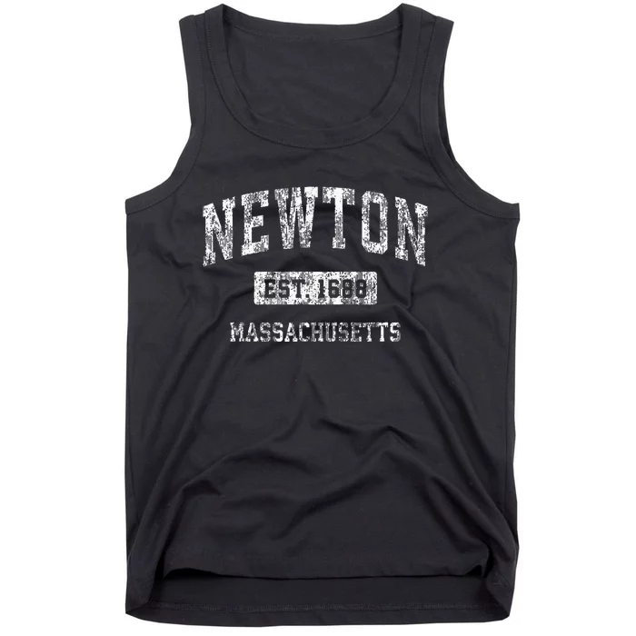 Newton Massachusetts Ma Vintage Sports Established Tank Top