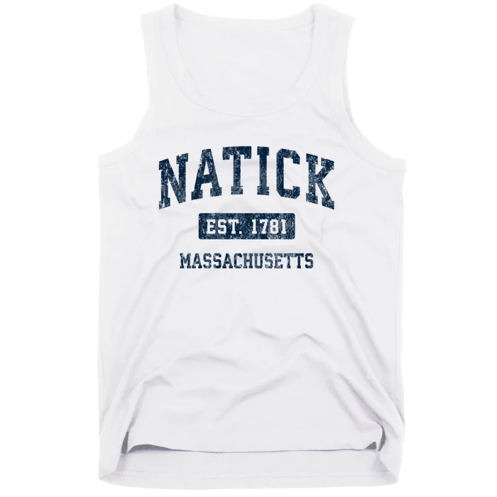 Natick Massachusetts Ma Vintage Sports Tank Top