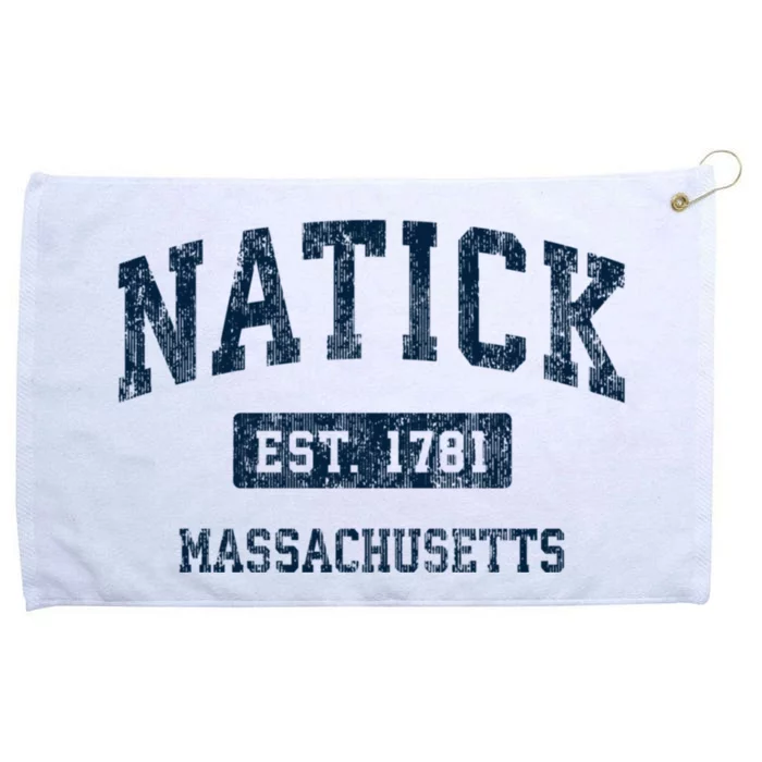 Natick Massachusetts Ma Vintage Sports Grommeted Golf Towel