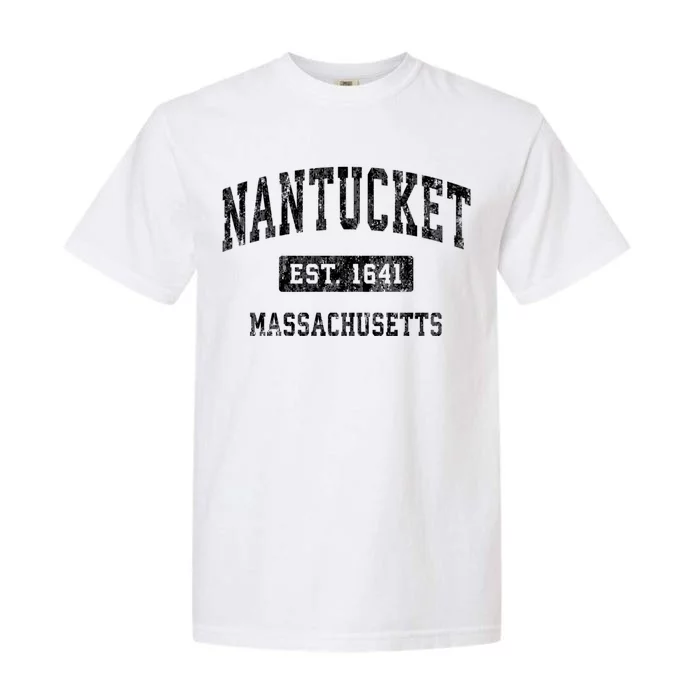 Nantucket Massachusetts Ma Vintage Established Sports Design Garment-Dyed Heavyweight T-Shirt