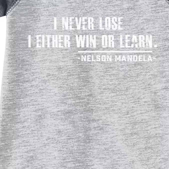 Nelson MandelaS Motivational Infant Baby Jersey Bodysuit