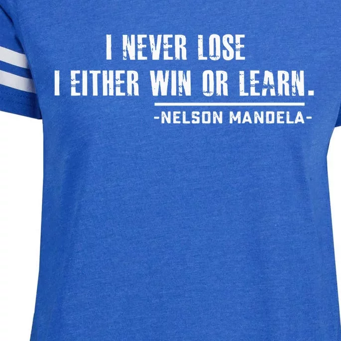 Nelson MandelaS Motivational Enza Ladies Jersey Football T-Shirt