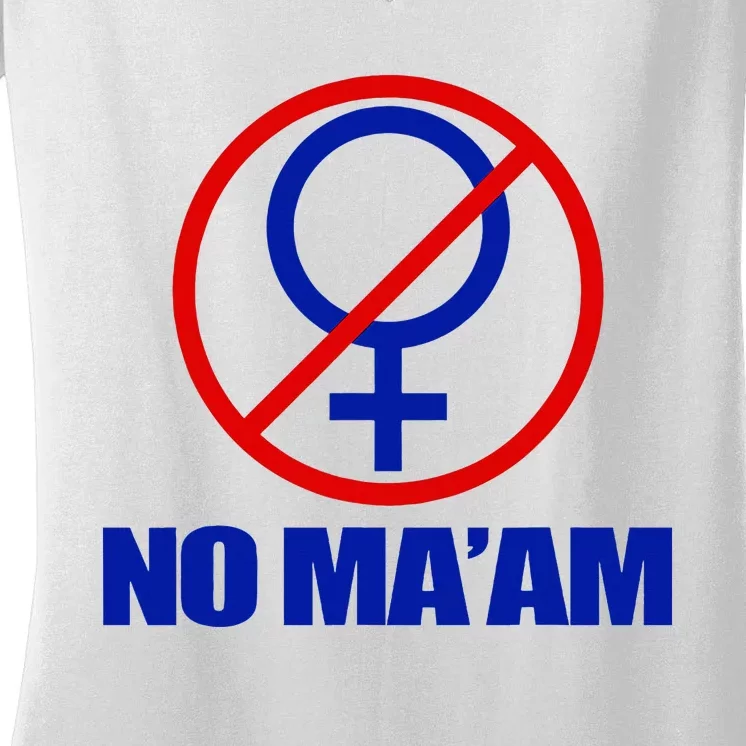 No MaAm Married With Children No MaAm Women's V-Neck T-Shirt