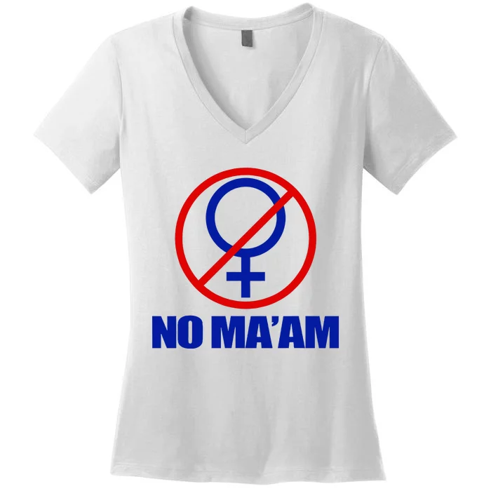 No MaAm Married With Children No MaAm Women's V-Neck T-Shirt