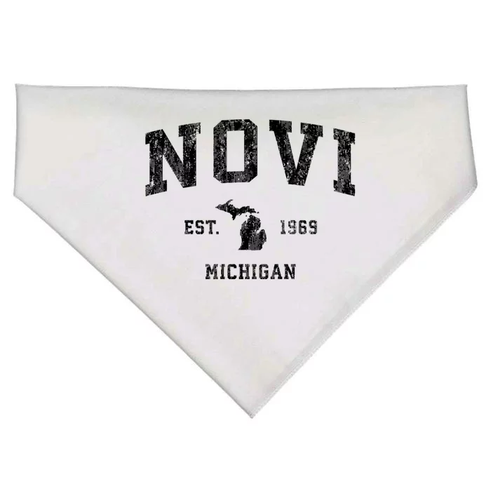 Novi Michigan Mi Vintage Athletic Sports USA-Made Doggie Bandana