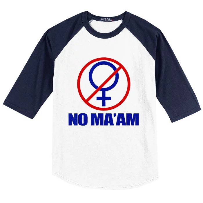 No Maam Married With Children No MAAM Baseball Sleeve Shirt